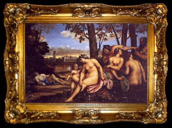 framed  Sebastiano del Piombo The Death of Adonis, ta009-2